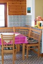 Essecke in der K&uuml;che der Ferienwohnung